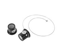 UTHCLO 3 Pezzi Kit Lenti Ingrandimento Filo Acciaio Regolabile Ottica Hd per Gioielliere Orologiaio Ispezione Monete e Cucito Design Clip Occhio Portatile e Leggero Colore