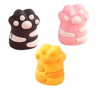 UTHCLO 3 pezzi Temperamatite Manuali per Design Gatto Mini Temperamatite Punta Plastica e Metallo Colori Giallo Rosa Nero per Scuola e Bricolage Ragazzi