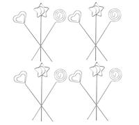 UTHCLO 30 Pezzi Clip Metallo per Numeri da Tavolo con Forma Cuore Stella Rotonda Portacarte Memo Foto Flessibili per Matrimoni Feste Compleanni Decorazioni Eleganti