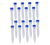 UTHCLO 30 Pezzi Provette Centrifuga in Plastica Trasparente con Tappo Vite Tubo Graduato per Analisi Sangue e Urine Laboratorio e Uso Domestico