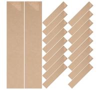 UTHCLO 300 Pezzi Sacchetti in Carta Kraft per Bacchette Impermeabili, Manicotti per Posate da Asporto, Copri Bacchette Robusti e Sicuri per Ristoranti e Uso Domestico