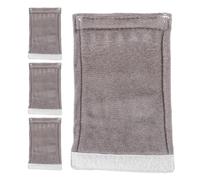 UTHCLO 4 Cuscini per Ascelle per Stampelle Imbottiti in Cotone Grigio Copriimpugnature Ammortizzate per Bastoni da Passeggio Accessori per Anziani per Comfort e Protezione Durante