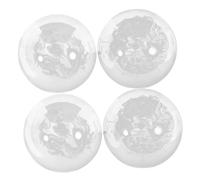 UTHCLO 4 Palline da Massaggio Cinesi in Cristallo per Esercizi di Flessibilità e Forza delle Dita Palle di Vetro Rotanti per Massaggi Manuali Strumenti per Riabilitazione e Benessere