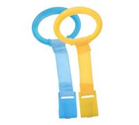 UTHCLO 4 pezzi Anelli per Lettino Ragazzo Ragazza in Nylon e Plastica Colorati per Esercizi di Camminata Anelli da Trazione per Culla Sicuri e Resistenti per Supporto Stand-up Piccoli