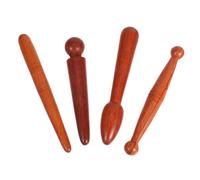 UTHCLO 4 pezzi Bastoncini Piedi in Legno di Strumenti Manuali per Digitopressione e Riflessologia Massaggiatore Palmare per Punti di Agopuntura e Muscolare per Uso Domestico