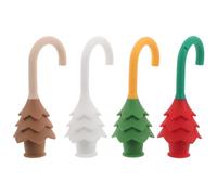 UTHCLO 4 Pezzi Fermaporta in Silicone Forma di Albero Protezione Antipizzicamento per Dita e Flessibile per Porte di Casa Asilo e Scuole Sicurezza e Ragazzo Ragazza