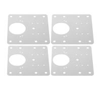 UTHCLO 4 pezzi Kit Piastrine per Fissaggio Cerniere in Acciaio Inox Resistente per Porte Armadi Cucina con Viti Montaggio per Ripristinare Cerniere Danneggiate e Migliora Funzionalità e