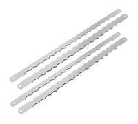 UTHCLO 4 Pezzi Lame Seghe da Pane in Acciaio Inossidabile, Sostituzione Facile e Resistente, per Tagliare Pane Fatto in Casa e Impasti, Perfette la Preparazione della Colazione