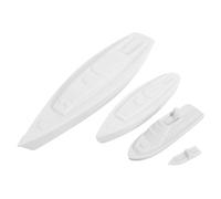 UTHCLO 4 Pezzi Micro Paesaggio Bianco Miniatura in Plastica per Decorazioni Modelli Nautici per Tavolo e Progetti Diy