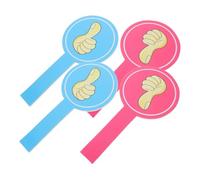 UTHCLO 4 pezzi Palette Voto Riutilizzabili Schiuma Blu e Rosa Accessorio Aula per Votazioni e Giudizi Semplici e Multifunzionali