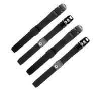 UTHCLO 4 Pezzi Set 4 Fibbie Regolabili per Pattini a Rotelle con Cinturini in Pu, Kit di Ricambio per Pattinaggio Fitness e velocità, Accessori Antishock per Uso Uomo e Donna