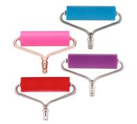 UTHCLO 4 Pezzi Set 4 Mini Rulli per Pittura Strass in Plastica, Rullo per Lavori Artigianali Portatile 2,5x1,7 Pollici, Strumento di Precisione per Decorazioni Fai da Te e Mosaici