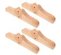 UTHCLO 4 Pezzi Supporto e Installazione Semplice per Paravento Rinforzo Laterale Beige in Legno per Divisori in Ambienti Domestici e Affollati