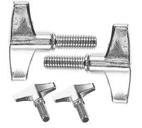 UTHCLO 4 Pz vite ad alette per tamburi consolatori ala dadi dei piatti per batteria dadi dei piatti in dadi a sgancio rapido dei piatti noce hardware pomello filo superiore