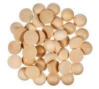 UTHCLO 40 Pezzi in Legno Naturale per Decorazioni Fai da Te Palline Legno Artigianali Non Rifinite per Progetti Creativi e Pittura
