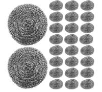 UTHCLO 40 Pezzi Pagliette Grandi in Acciaio Inossidabile Antiruggine 40 Pezzi, Panni Abrasivi Resistenti per Pulizia Intensiva di Pentole, Griglie e Fornelli, Accessori per Cucina e