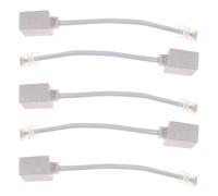 UTHCLO 5 Pezzi Adattatore Rj45 a Rj11 8p4c a 6p4c Convertitore Cavo Internet a Presa Telefonica Fissa per Rete Domestica e Ufficio Connettore per Prolunga Telefonica Compatto e