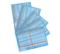 UTHCLO 5 Pezzi Removable Keyboard Note Labels With Chord Chart For Beginners Reusable Music Notation Guide For Self-learning Piano Keyboards