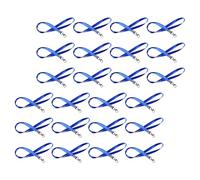 UTHCLO 50 pezzi Cordino Porta Badge Blu con Gancio Granchio Resistente per Insegnanti Ufficio e Laccio da Collo per Badge Identità in Classe Crociera e Eventi Esterni