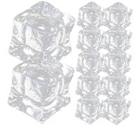 UTHCLO 50 pezzi Cubetti di Ghiaccio in Acrilico Trasparente Riutilizzabili con Aspetto Realistico per Decorazioni Fotografiche e Allestimenti Tavola