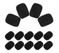 UTHCLO 50 Pezzi Mini Coperture in Schiuma per Microfono Nero Antivento per Microfoni Lavalier e Cuffie Protezione Resistente al Rumore e Umidità per Uso Professionale e Presentazioni all
