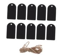 UTHCLO 50 set Mini Etichette Lavagna in con Corda Doppia Faccia Scrivibile Etichette Appese Riutilizzabili per Decorazioni e Organizzazione