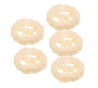 UTHCLO 5pezzi Luffa Tagliata Base Per Sapone Spugna Naturale Per Pulizia Cucina Bagno Strumenti Organizer Sapone Vaschetta Lavandino