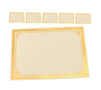 UTHCLO 6 pezzi Carta per Certificati Stampabile con Oro per Diplomi e Scolastici e Aziendali Carta Pergamena Professionale Resistente per Facile e Conservazione Duratura