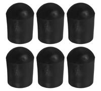 UTHCLO 6 Pezzi Puntale in Gomma per Violoncello Antiscivolo, Protezione Perno Terminale Diametro Foro 0,5 Cm, Accessori per Strumenti Musicali, Protezione Pavimento e Sostituzione Facile