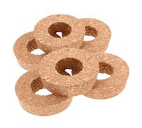 UTHCLO 6 Pezzi Tappi in Sughero con Foro per Vaso per Coltivazione Fuori Suolo Coperchi Rotondi in Sughero Naturale 65 CM Accessori Decorativi per Fioriere in Vetro e Terrari Sospesi