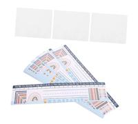 UTHCLO 60 pezzi Targhette per Scrivania con Adesivi Resistenti Acqua e Strappo Etichette Educative con Alfabeto e Numeri per Banchi Scuola e Ufficio Facili da Applicare con Punti Colla