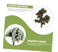 UTHCLO 60pezzi Mini Alberi Decorativi in Plastica Modelli Di Alberi in Miniatura Accessori Per Micro Paesaggistica Figurine Per Tavoli Di Sabbia Design Realistico Per Terapia Psicologica