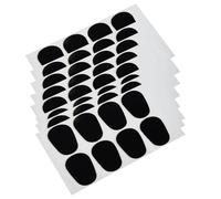 UTHCLO 64 Pezzi Cuscinetti Denti in Gomma per Sassofono e Clarinetto, Patch Ovali Adesive Morbide per Bocchino, Accessori Protettivi per Strumenti a Fiato, Comfort per Musicisti