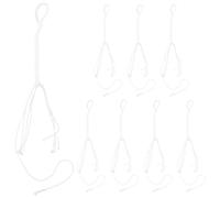 UTHCLO 8 Pezzi Nappe Tzitzit Bianche per Sciallo da Preghiera Ebraico, Frange Resistenti Unisex per Indumenti Religiosi Passante per Cintura, Accessori Tradizionali per Sinagoga e