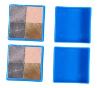 UTHCLO 8 pezzi Set da 8 cubetti di rame ferro alluminio e legno da 2 cm per esperimenti scientifici e studio della massa volumica con contenitore in plastica