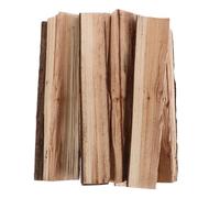 UTHCLO 8 Pezzi Tronchi Decorativi in Legno di Pino e Cedro Carbonizzato 22 Cm per Bracieri da Giardino e Interno, Blocchi di Legna da Ardere Stabili per Barbecue, Legna da