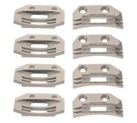 UTHCLO 8pezzi Griffe di Trasporto per Macchina da Cucire Piastra Dentata Segreta Design Punta Dritta Parti di Trasporto per Tessuto per Quilting e Cucitura di Ombrelli su Tela