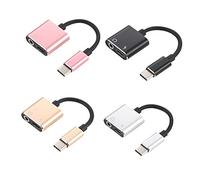 UTHCLO Adattatore Audio Usb-c in Convertitore Aux Per Microfono Stereo Ricarica Telefoni Di Tipo c Compatibile Modelli Avanzati e Altri