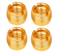 UTHCLO Adattatore Vite per Microfono in Acciaio Inox 4 Pezzi Dado Convertitore Filettato da 3/8" a 5/8" Supporto Clip Microfono Stabile per Studi Podcast e Performance Sul Palco