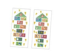 UTHCLO Adesivi Pavimento Gioco Campana Animali Cartoni PVC per Camerette e Asili Autoadesivi Resistenti all Acqua per Interni Decorazione Educativa