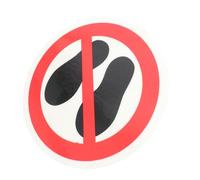 UTHCLO Adesivo Segnaletico Rotondo Vietato Calpestare Sticker di Sicurezza No Step Autoadesivo Resistente e Facile da Applicare su Superfici Piane per Prevenire Pedate Uso ed Esterno