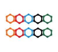 UTHCLO Anelli Antiscivolo per Microfono Portatile 10 Pezzi in Plastico Protezione Antirotolamento per Microfoni Palmari per Eventi Sportivi All'aperto e Discorsi Colore Casuale
