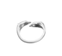UTHCLO Anello Apribile Delfino in Rame Argento per Dita, Halloween | Gioiello Creativo e Delicato, per Feste e Appuntamenti, Stile Elegante che Completa il Look