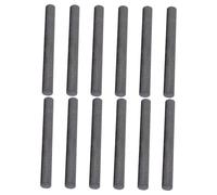 UTHCLO Asta in Grafite Nero da 6mm Diametro per Elettrodo Carbonio Conducibilità Superiore, 12 Pezzi per Mescolare e Fondere Oro e Argento in Crogioli
