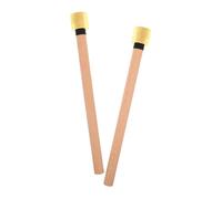 UTHCLO Bacchette per Batteria Jazz Silenziose con Punte in Gomma Morbida, Manico in Legno Sagomato, Set da 1 Paio per Esercitazione a Casa e Concerti di Bande Musicali