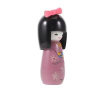 UTHCLO Bambola Kimono Giapponese in Legno Decorativa da Tavolo, Statuetta Kokeshi Tradizionale Artigianale, Ornamento per Ristoranti e Arredamento Casa, Centro Tavola Festival Giapponese