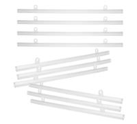 UTHCLO Barra Porta Poster in Pvc 50 Cm Ganci, Binario per Banner Punto da 20 Pezzi, Asta Appendiabiti da Supermercato per Esposizione e Merchandising in Negozi e Centri