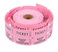 UTHCLO Biglietti per Lotteria Doppio Rotolo Rosa per Eventi Feste Raccolte Fondi e Premi per Giochi Spettacoli e Celebrazioni Sociali