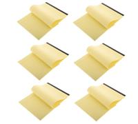 UTHCLO Blocco Note A4 Giallo Strappabile Set 6 Pezzi con Pagine a Righe Sezionate per Appunti Scuola e Ufficio Quaderno Legale per Studenti e Professionisti