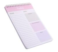 UTHCLO Blocco Note Spiralato per Appunti Quotidiani Planner Multifunzionale Portatile Memo Pad per To Do List per Organizzare e Pianificare Attività di Uso Domestico